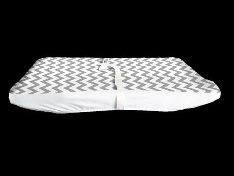 Grey Chevron Changing Pad Cover – LessyMessy